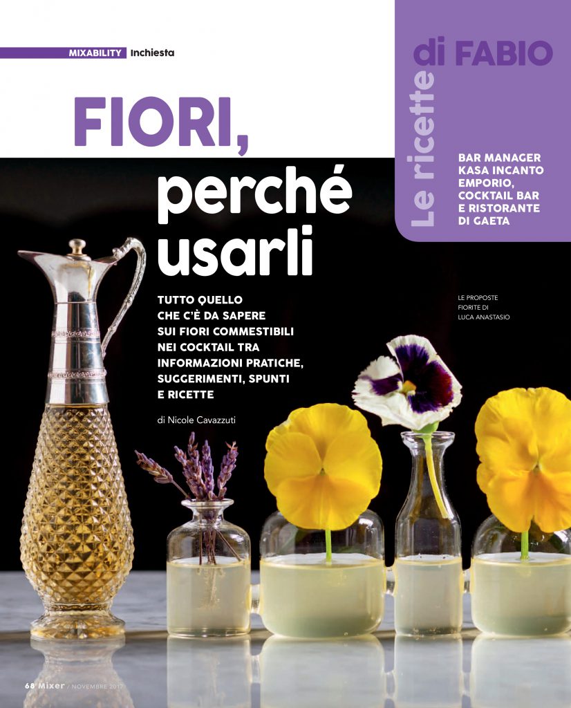 Fiori e profumi homemade nei cocktails secondo Fabio Camboni